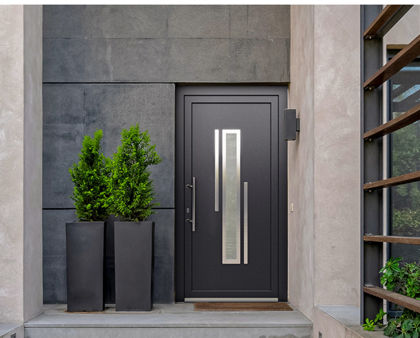 Porte d’entrée installée par Baluta Construction